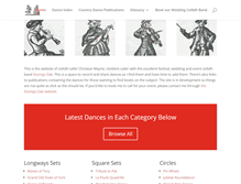 Tablet Screenshot of countrydances.org